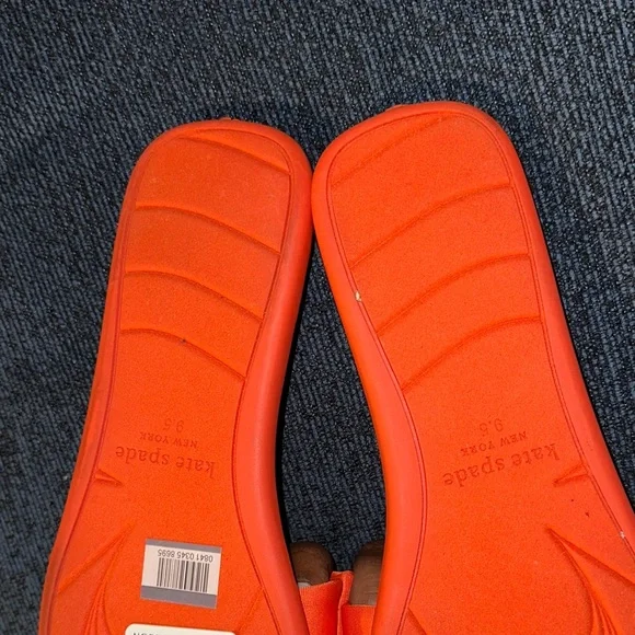 Kate Spade Vibrant Orange Bow Sandals - Picture 4 of 5